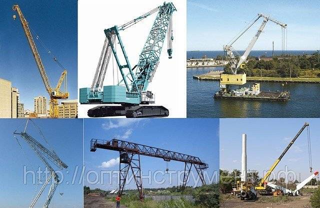 Классификация и особенности устройства подъемных кранов