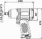 Гайковерт ударный пневматический PNEUTRED Mini (Composite) PTI-24237
