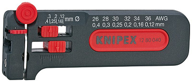 Съемник изоляции модель Mini KNIPEX 12 80 040 SB KN-1280040SB
