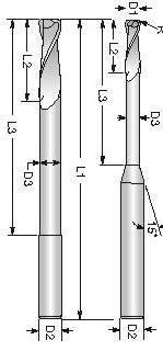 Фреза MICRO100 d4,0мм SFRM-040-20 Фреза MICRO100 d4,0мм SFRM-040-20