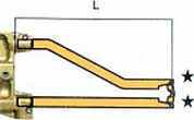 Комплект плеч с возд. охл.L=330мм,D=18мм - TECNA 5085