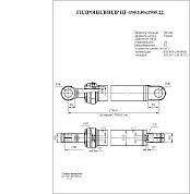 Гидроцилиндр ЦГ-190.130х1905.22