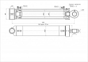 Гидроцилиндр ЦГ-140.80х710.24