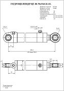 Гидроцилиндр ЦГ-80.50х560.11-02