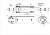 Гидроцилиндр ЦГ-125.80х215.11
