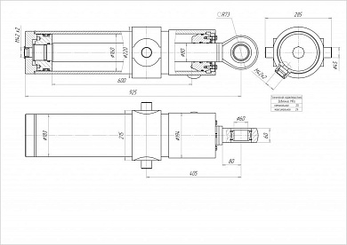 Гидроцилиндр ЦГ-160.80х600.31