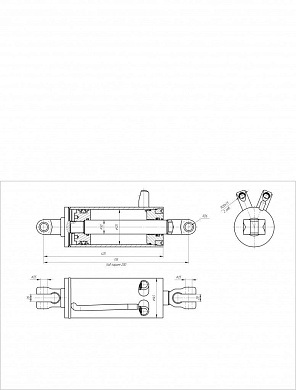Гидроцилиндр ЦГ-125.50х200.01