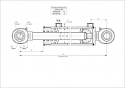 Гидроцилиндр ЦГ-50.25х185.11
