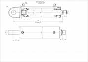 Гидроцилиндр ЦГ-60.35х170.23