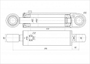Гидроцилиндр ЦГ-160.80х450.11