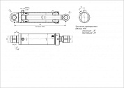 Гидроцилиндр ЦГ-125.63х330.22