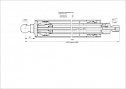 Гидроцилиндр ЦГ-100.70х800.67