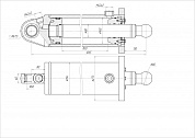 Гидроцилиндр ЦГ-160.80х850.15