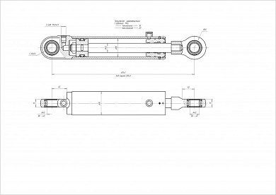 Гидроцилиндр ЦГ-80.40х250.11