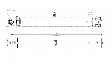 Гидроцилиндр ЦГ-125.63х1125.14