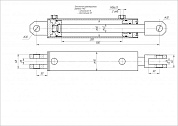 Гидроцилиндр ЦГ-80.40х285.01