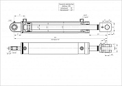 Гидроцилиндр ЦГ-63.35х345.09