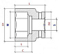 Головка торцевая 3/4-WS-17