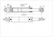 Гидроцилиндр ЦГ-80.50х330.17