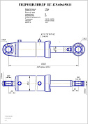 Гидроцилиндр ЦГ-125.60х450.11