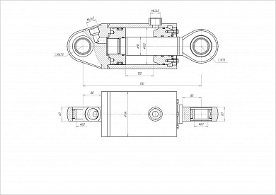 Гидроцилиндр ЦГ-160.80х120.11