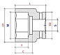 Головка торцевая PNG S16M23