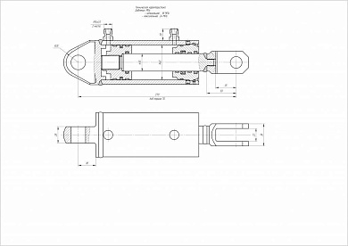 Гидроцилиндр ЦГ-60.30х70.08