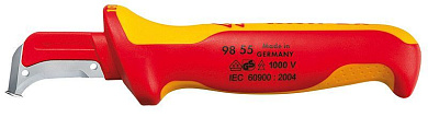 Нож с пяткой для снятия изоляции KNIPEX 98 55 KN-9855