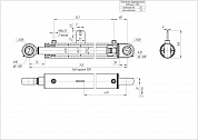 Гидроцилиндр ЦГ-63.40х500.11-05