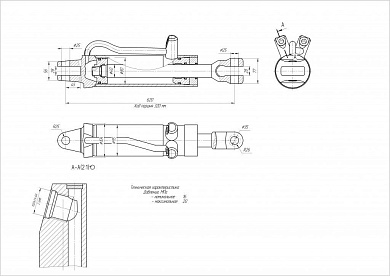 Гидроцилиндр ЦГ-80.40х320.01