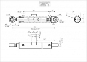 Гидроцилиндр ЦГ-63.40х500.11-04