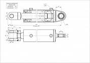 Гидроцилиндр ЦГ-125.70х1045.18