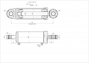 Гидроцилиндр ЦГ-125.50х250.11