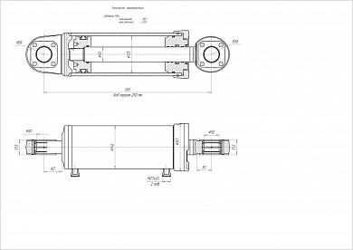 Гидроцилиндр ЦГ-125.50х250.11