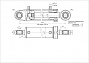 Гидроцилиндр ЦГ-110.56х1280.11