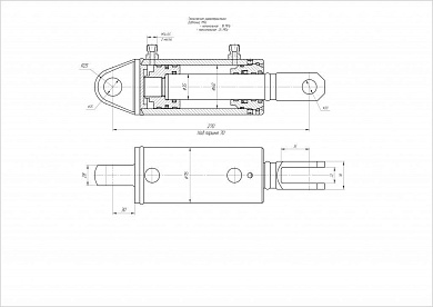 Гидроцилиндр ЦГ-60.35х70.08