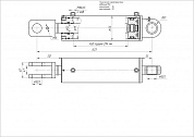Гидроцилиндр ЦГ-115.50х294.18