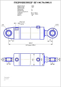 Гидроцилиндр ЦГ-140.70х1000.11