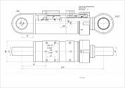 Гидроцилиндр ЦГ-80.56х900.22