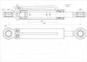 Гидроцилиндр ЦГ-80.50х280.11