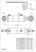 Гидроцилиндр ЦГ-80.40х500.11
