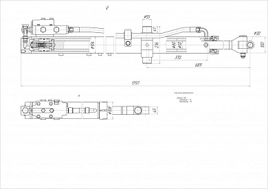 Гидроцилиндр ЦГ-80.50х1268.47