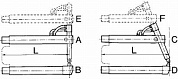 Верхнее прямое плечо 255мм (тип A) с коротким электродом для клещей - TECNA 4750