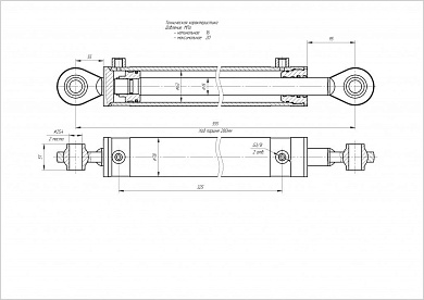 Гидроцилиндр ЦГ-63.35х280.11