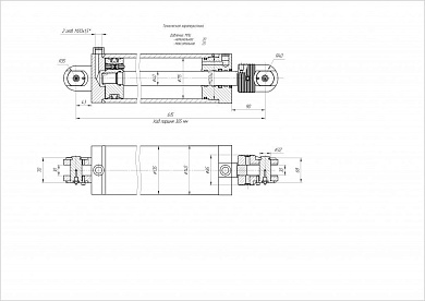 Гидроцилиндр ЦГ-115.40х305.01