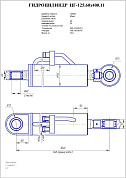 Гидроцилиндр ЦГ-125.60х400.11