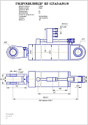 Гидроцилиндр ЦГ-125.63х630.18