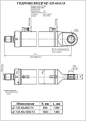 Гидроцилиндр ЦГ-125.63х800.13